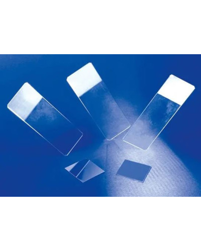 Lames porte-objets standards, rodés 90°