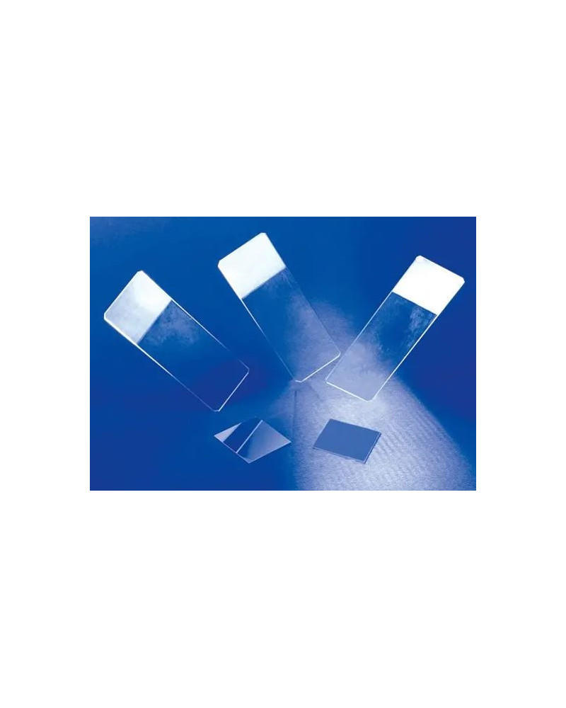 Lames porte-objets standards, rodés 90°