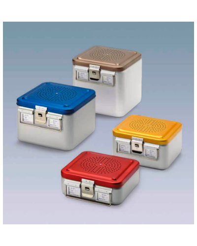 Conteneur en aluminium, couvercle or