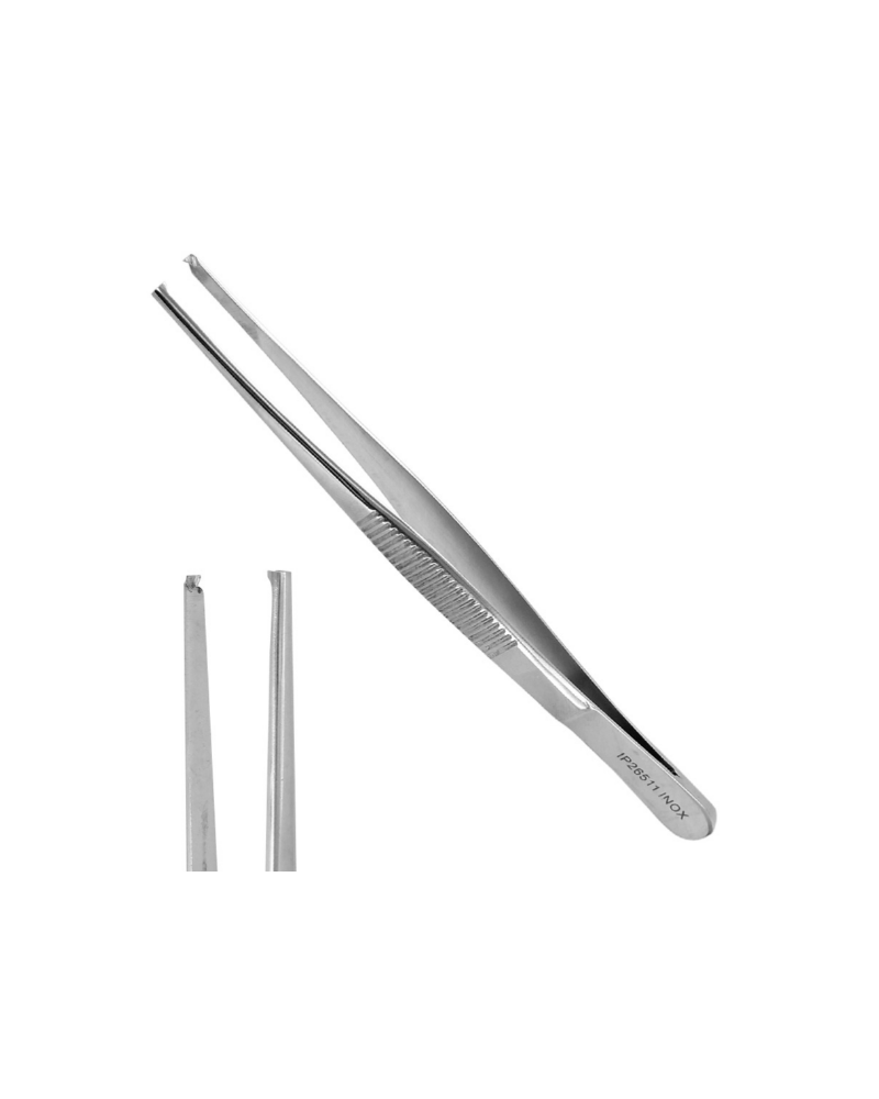 Pince à disséquer, avec griffe, 14 cm