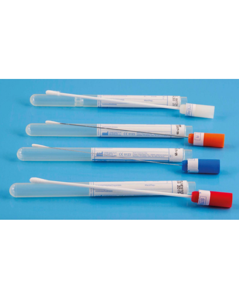 Ecouvillon sec COPAN, Métallique - Bleu