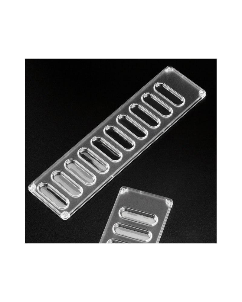 Plaque pour groupage sanguin, 10 alvéoles