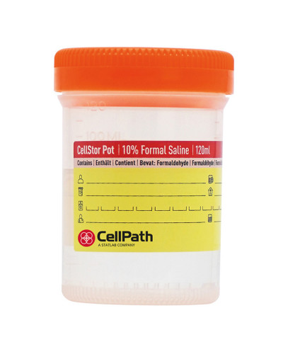 Cellstor Pot, 120 ml avec 90 ml de fixateur