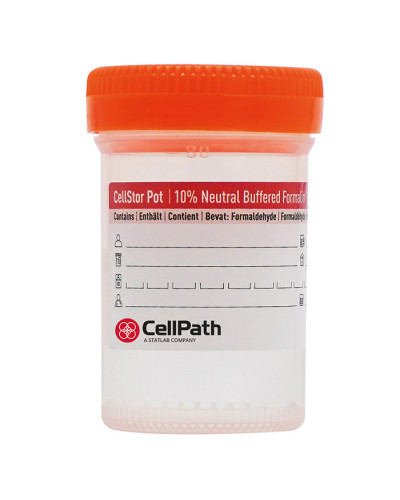 Cellstor Pot, 90 ml avec 60 ml de fixateur