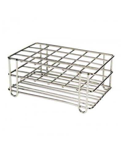 Portoirs en fil d'acier inox, pour tubes Dia: 25 mm, 4 x 6 24 trous