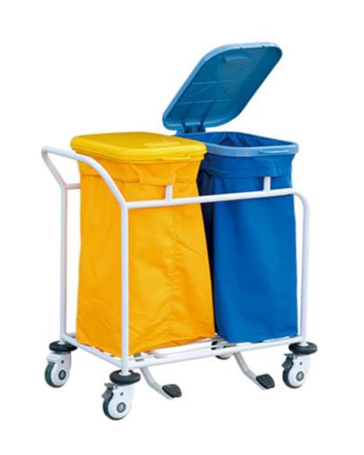 Chariot pour ordures à deux compartiments, Modèle YC92J