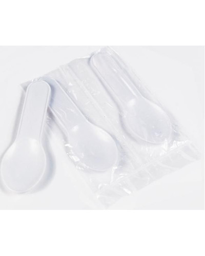 Spatule forme cuillère en polystyrène - 80 mm