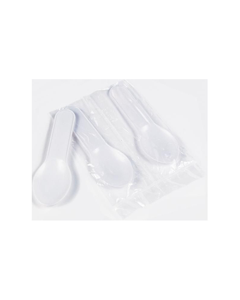 Spatule forme cuillère en polystyrène - 80 mm