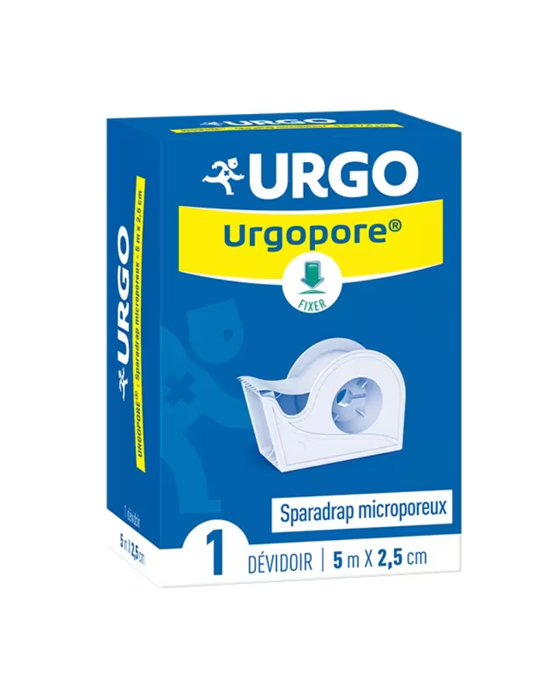 Sparadrap urgopore 9 m x 1,25 cm
