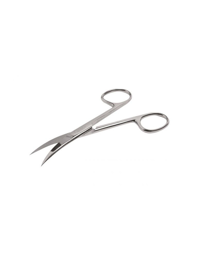 Ciseaux pointus (2 bouts pointus), courbes, 14 cm