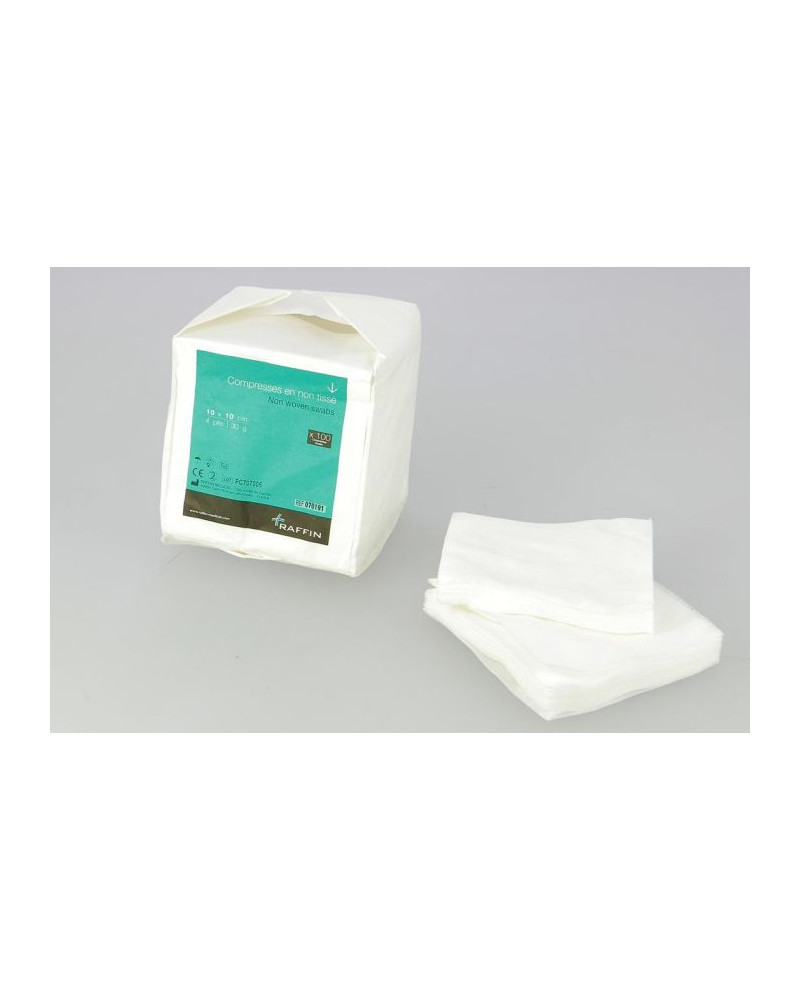 Compresse non tissée non stérile, 100 x 100 mm