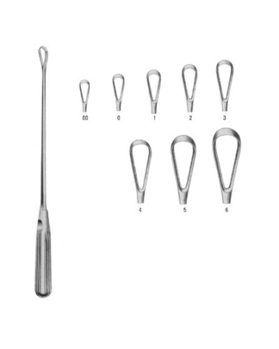 Curette utérine de SIMS tranchante - 8 mm