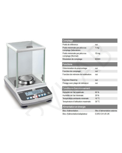 Balance Analytique Série Abs-N, Kern