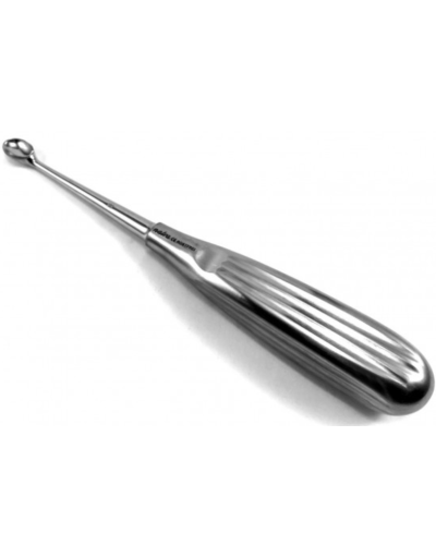 Curette à Os de Volkmann, monobloc, 28 cm, dia.10 mm