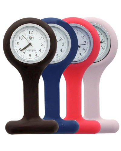 MONTRE POUR INFIRMIERE EN SILICONE, BLEU