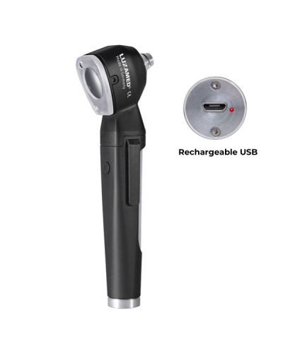 OTOSCOPE USB LUXAMED AURIS LED 3.7V, noir