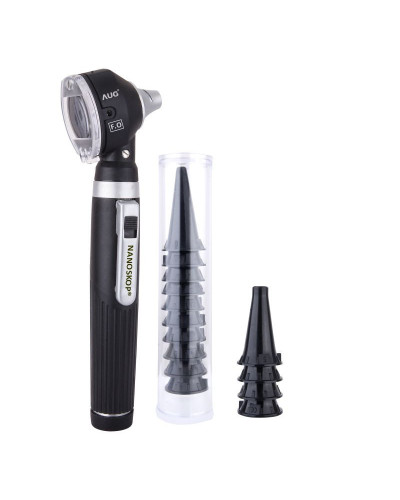 NANOSKOP | OTOSCOPE F.O XENON BLANC  AVEC 14 EMBOUTS AURICULAIRES JETABLES