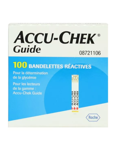 Bandelettes ACCU-CHEK GUIDE - Boite de 100