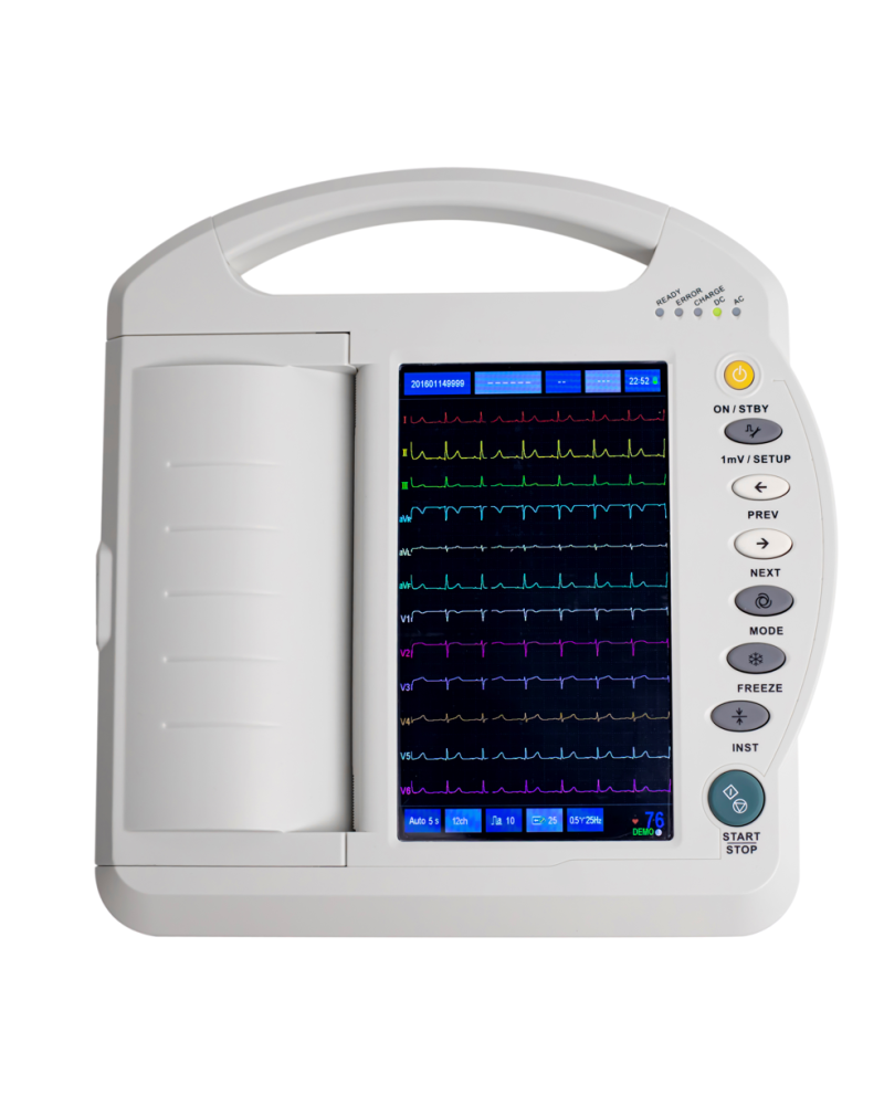 Appareil d'ECG 12 canaux avec écran tactile 10 pouces modèle MK-1212A