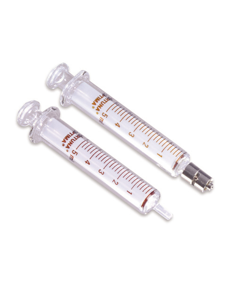 Seringues en verre, bout verre, Luer cone centré, 50 ml