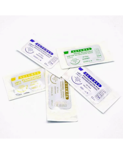 Fil de suture Nylon 1, coupe inversée 3/8, cercle 36mm, boite de 12