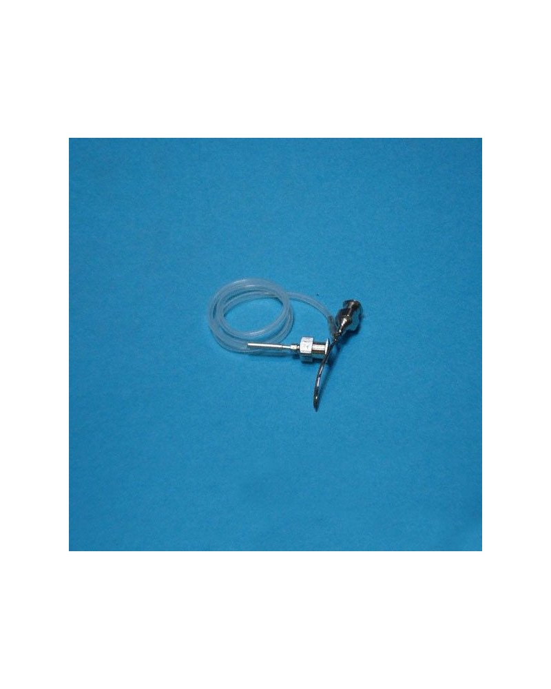 Canule Bonnet, double courant pour lavage et aspiration, coudée