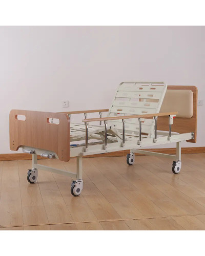 Lit manuel mobile pour soins à domicile, relevé/semi relevé, Modèle B-2-1