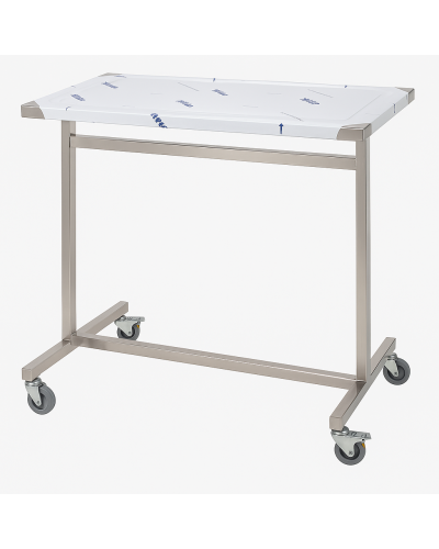 Table à instruments inox 1 plateau – dimensions 900×600 mm | SOCIMED