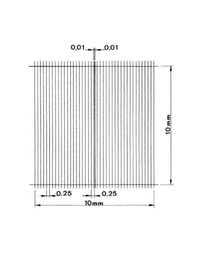 Cellule de numération de nageotte, simple quadrillage