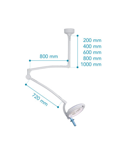Lampe d’opération LED MIMLED 600 plafonnier | SOCIMED