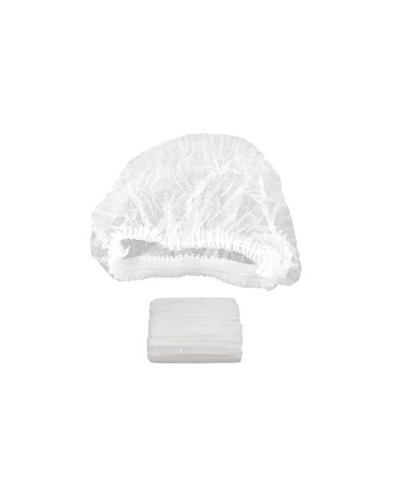 Charlotte à clip en polypropylène non-tissé blanche, 14g