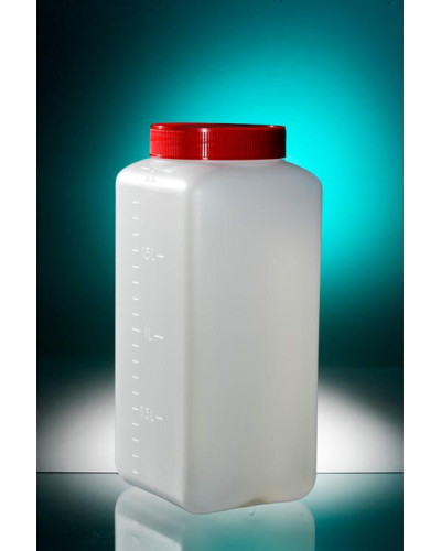 Flacon pour recueil d'urines de 24 h- 2 000 ml sans étiquette