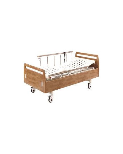 Lit manuel mobile pour soins à  domicile, relevé/semi relevé, Modèle B-1