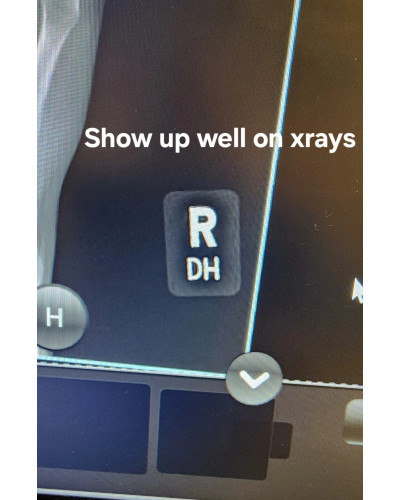 Chiffres et Lettres en Plomb 8 mm pour Radiographie | Marquage Radio