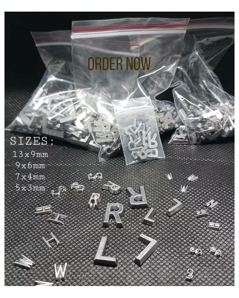 Chiffres et Lettres en Plomb 8 mm pour Radiographie | Marquage Radio