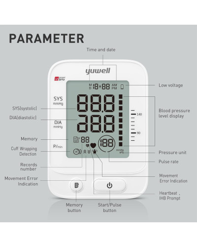 Tensiomètre Électronique au Bras YE660E | Mesure Automatique & Précise