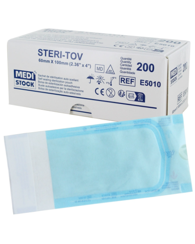 Sachets de stérilisation autocollants pour autoclave