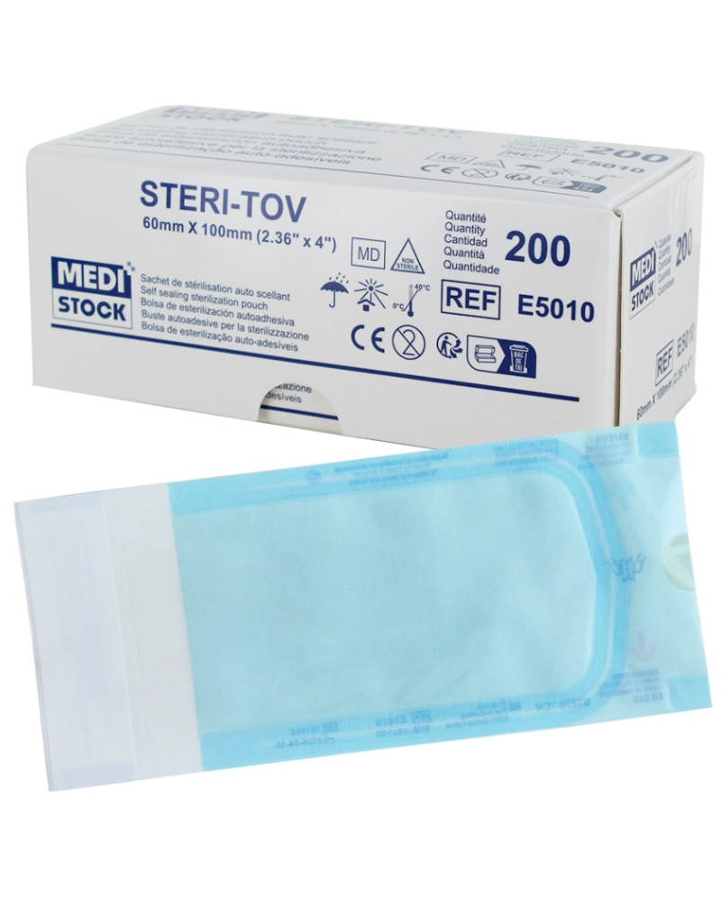 Sachets de stérilisation autocollants pour autoclave