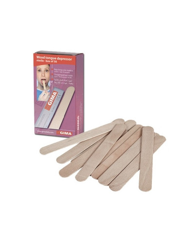 Abaisse-langue en bois, stérile boite de 50