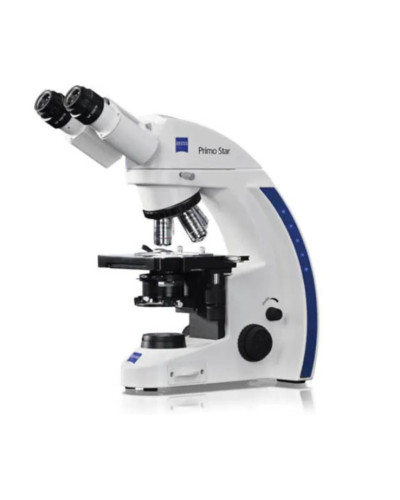 Microscope binoculaire fixe Primo Star Köhler à Halogène et LED, Fov 18 pointeur Modèle ZEISS