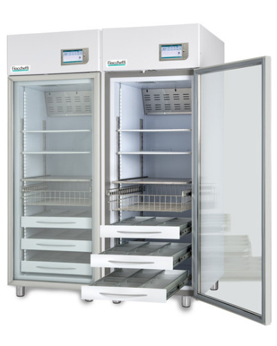 Armoire réfrigérée médical (Réfrigérateur) Fiocchetti, modèle MEDIKA 1500 ECT-F TOUCH avec 6 clayettes