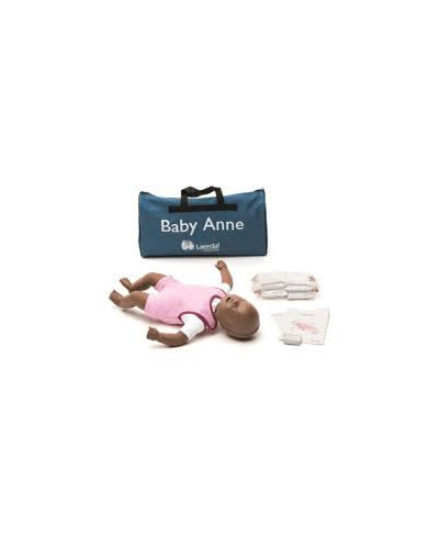 Mannequin de secourisme Baby Anne, Nouveau modèle avec peau noire et sac souple