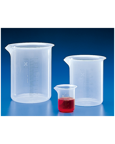 Bécher forme basse en plastique - 100 ml - Lot de 10