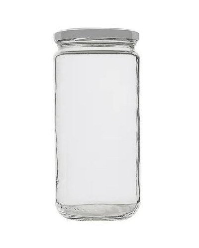 Bocal en verre avec couvercle vissant en métal