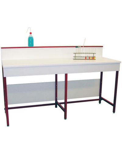 Table de laboratoire en acier sans évier