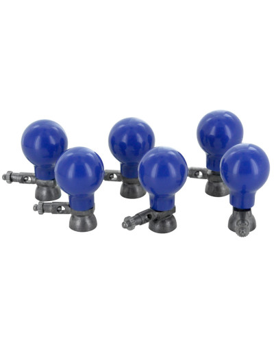 Électrodes ECG à ventouse métallique diamètre 24mm | Lot de 6