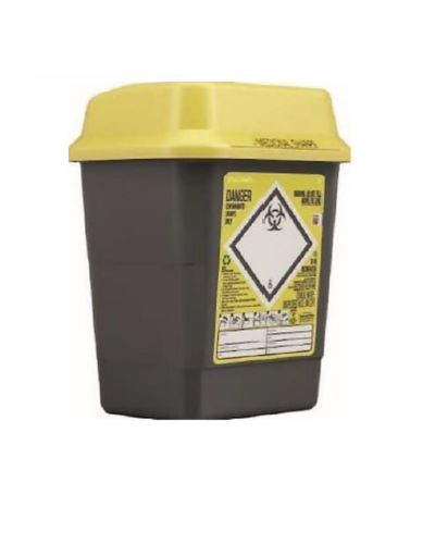 Collecteur Sharpsafe 5L recyclé, couvercle dual protect
