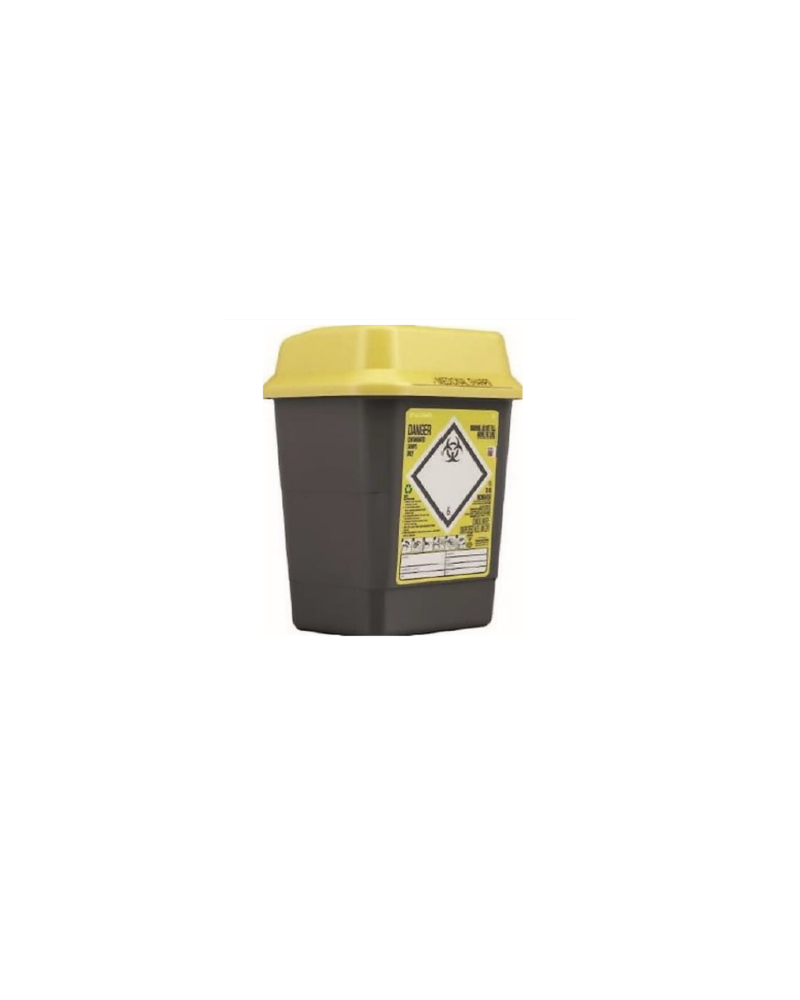 Collecteur Sharpsafe 5L recyclé, couvercle dual protect