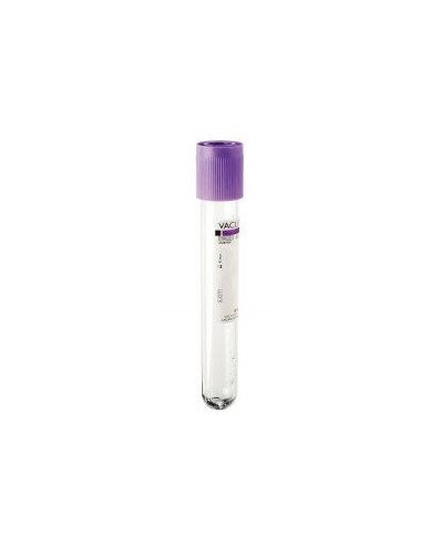 Tube de prélèvement sous vide Vacutest p.e.t 6ml/7ml EDTA K2 stérile