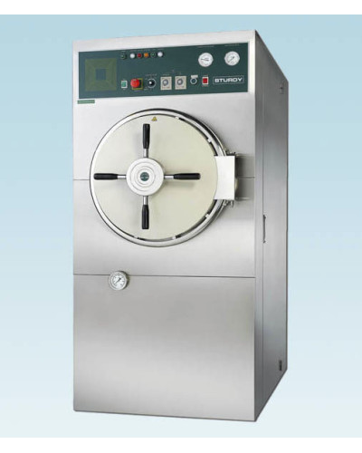 Autoclave medical vertical à cuve horizontale